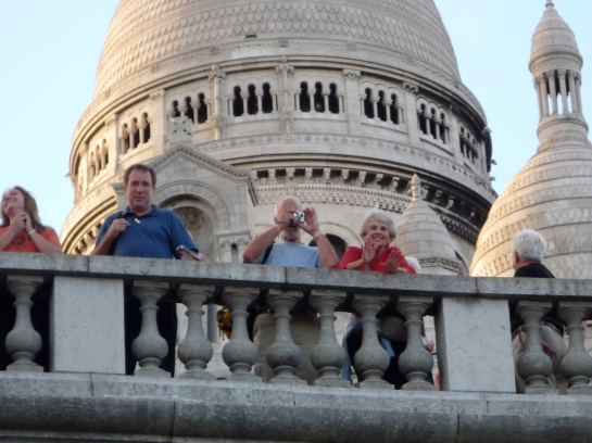 Howard, Keith and Noreen at Basilique du Sacré-Cœur in Paris, France.
